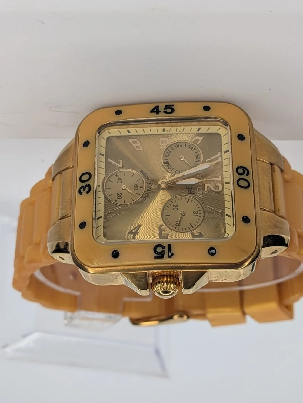 Invicta Angel Lady Women’s GoldenWatch Square Silicone Strap Model 1309